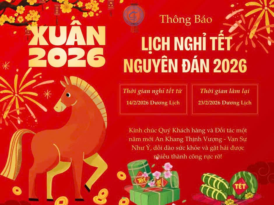 LỊCH NGHỈ TẾT NGUYÊN ĐÁN BÍNH NGỌ 2026