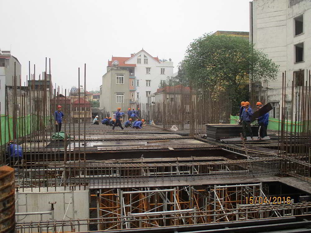 Công tác Coppha + Thép sàn Tầng 2 Tháp A