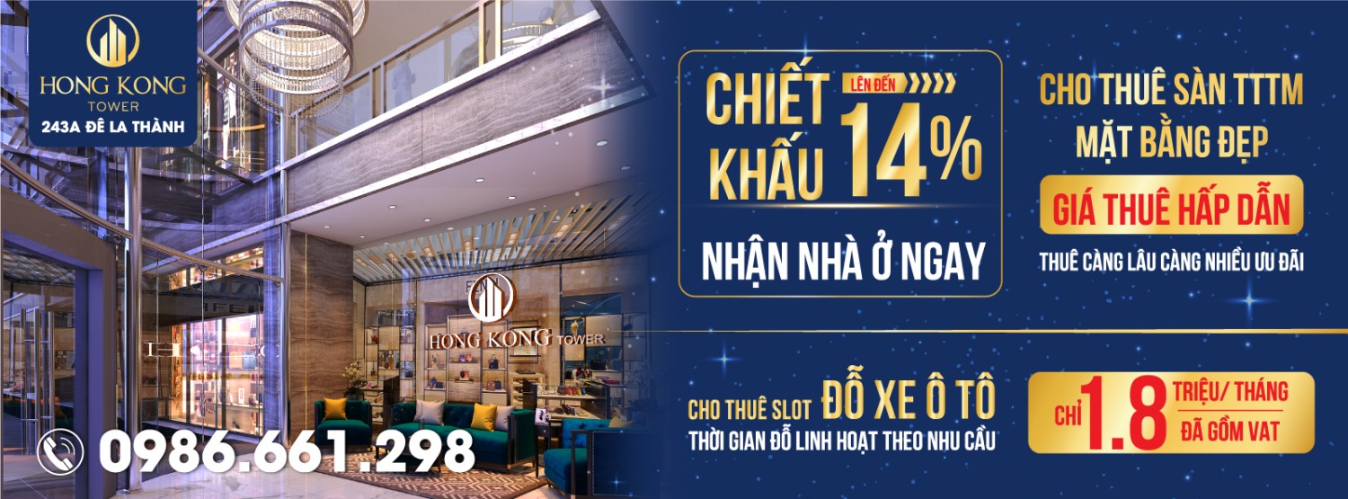 HONGKONG TOWER - MUA NHÀ SANG - HƯỞNG CHIẾT KHẤU CỰC CHẤT